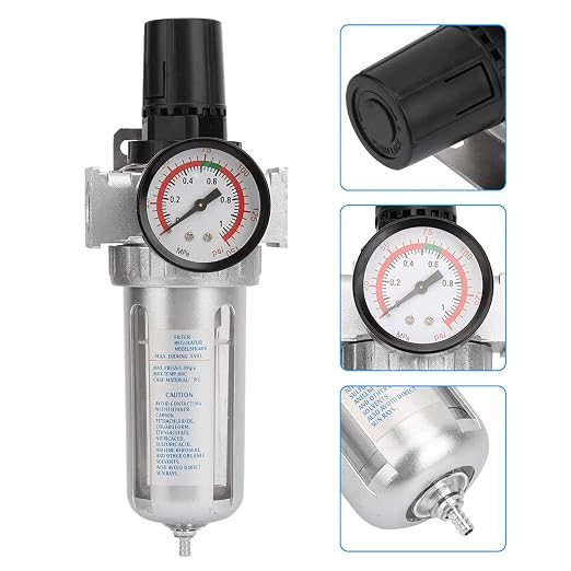 1/2" NPT Air Filter Regulator 0-150Psi - Image 8