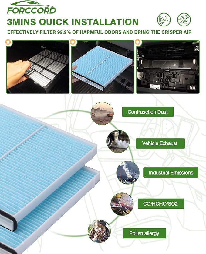 2-Pack HEPA Cabin Air Filter Fits - Image 6