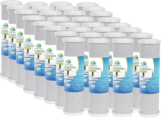 32-Pack Replacement GE GXWH04F Activated Carbon Block Filter by CompleteFiltrationServices