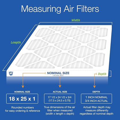 Nordic Pure 18x25x1 Pleated Air Filters MERV 13 Plus Carbon 4 Pack - Image 2