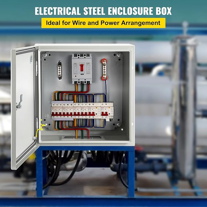 VEVOR NEMA Steel Enclosure, IP66 Waterproof & Dustproof, Outdoor/Indoor - Image 2