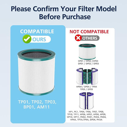 TP01 HEPA Filter Replacement Compatible Only - Image 3