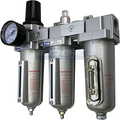 1/2" NPT, Heavy Duty Compressed AIR Filter Regulator COALESCING Desiccant Dryer by ARC-POWER
