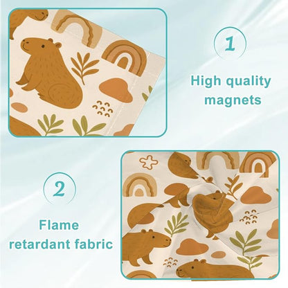 6 Pcs Fluorescent Light Covers for Ceiling Lights Cute Capybara Gifts Rainbows - Image 5