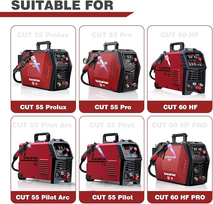 ARCCAPTAIN AG-60 Plasma Cutter Torch Consumables, .045'' SG-55 AG-60 WSD-60 - Image 3