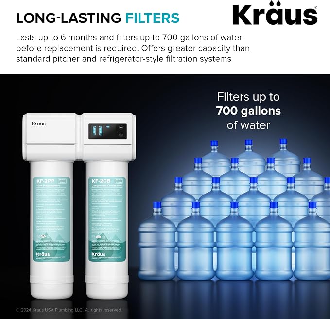 KRAUS Purita 2-Stage Under Sink Water Filtration System - Image 9