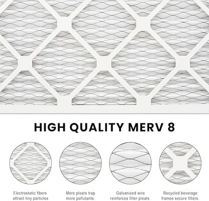 11.5x11.5x1 Air Filter MERV 8, HVAC/Furnace AC Filter Replacement, Dust - Image 4