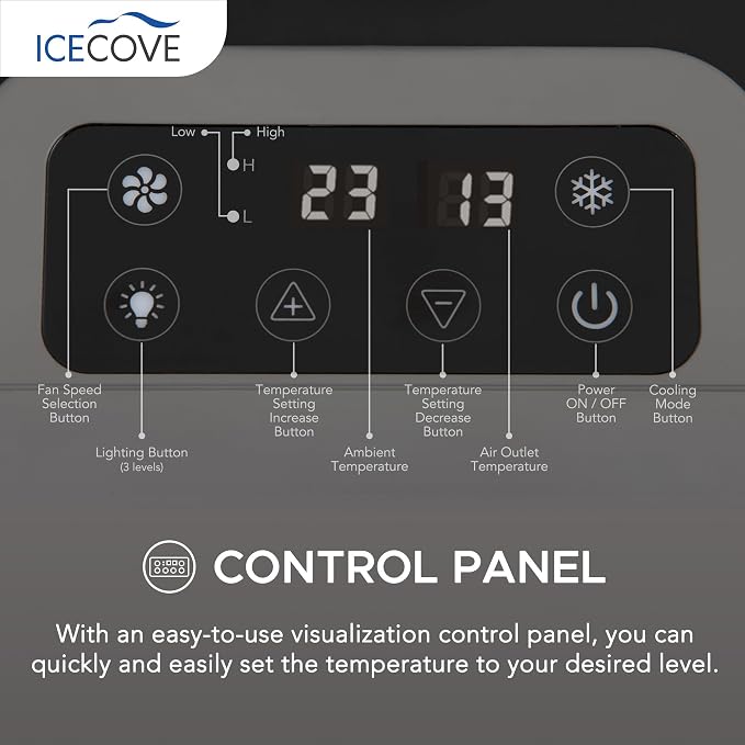 IceCove Portable Air Conditioner, 2500BTU Fast Cooling Car AC Unit, 250W Low - Image 5