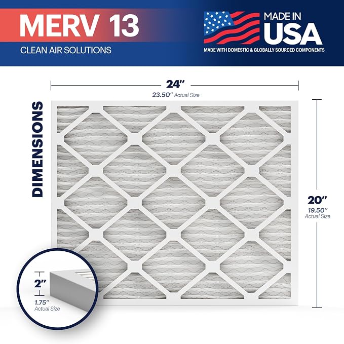 BNX TruFilter 20x24x2 Air Filter MERV 13 - Image 2