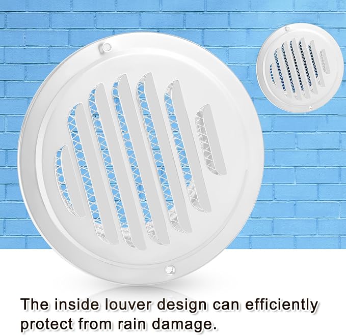 Zonon 36 Pcs Stainless Steel Soffit Vents 4 Inch Round Dryer Vent Cover - Image 7