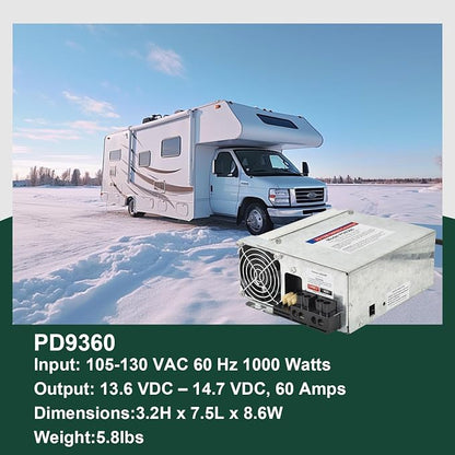 PD9360 Power Converter replacement-9300 Series Converter, 60Amp 120V to 12V RV - Image 5