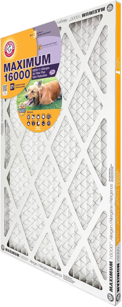Arm & Hammer Max Allergen & Odor Reduction 16x24x1 Air and Furnace Filter - Image 3