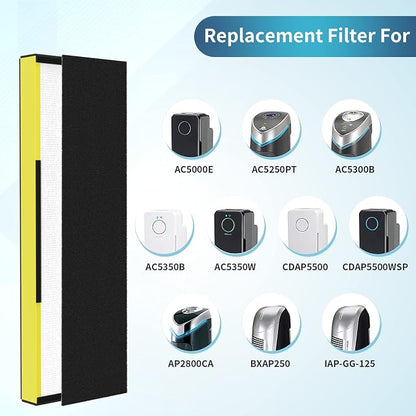 6-Pack True FLT5000 FLT5250PT FLT5111 Replacement Filter C, Compatible - Image 2