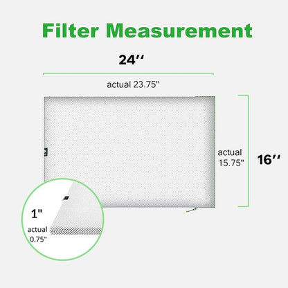 Reair 16x24x1 Extra Replacement Filter without Frame, Washable and Reusable Air - Image 6