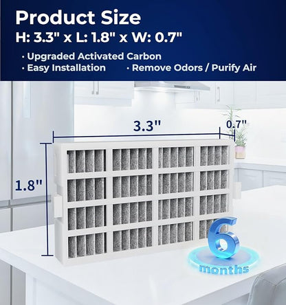 6 PACK W10311524 Refrigerator Air Filter Replacement Compatible - Image 2