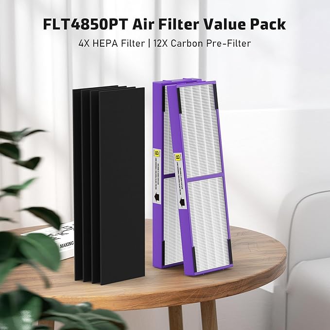 4 Pack FLT4850PT True HEPA Replacement Filter B, - Image 6