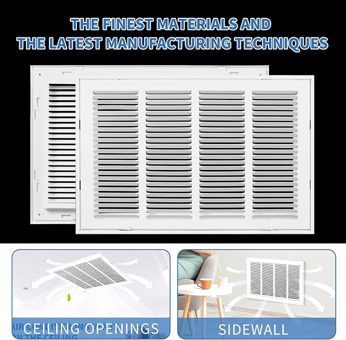20x12 Return Air Grille, Return Air Vent Cover - Image 5