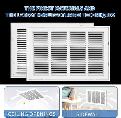 20x12 Return Air Grille, Return Air Vent Cover - Image 5