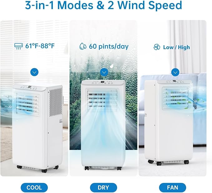 Portable Air Conditioners 10, 000 BTU, Quiet Operation - Image 4