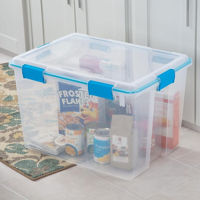 Sterilite 8-Pack Gasket Box, Weather-Resistant Storage Bins - Image 6