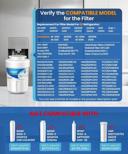ICEPURE RWF0600A Refrigerator Water Filter Compatible - Image 2