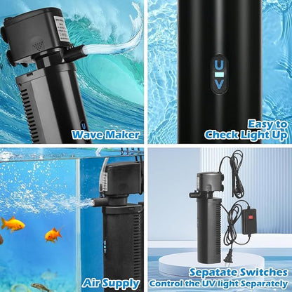 Aquarium U-V Filter Dual Spout 600GPH - Image 5