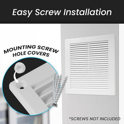 Repa Market 6 x 6 Inch White Square Air Vent Cover - Image 4
