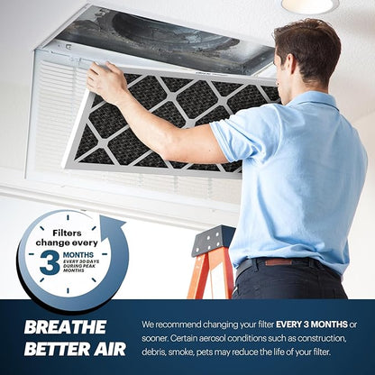 BNX TruFilter 20x22x1 MERV 12 Odor Defense AC Furnace Air Filter - Image 7