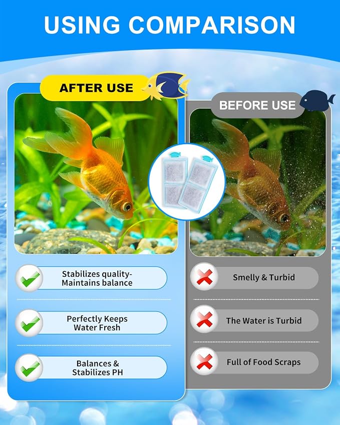 12 Pack Fish Tank Filter Compatible - Image 7