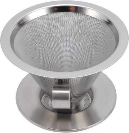 SIXRUN Portable Stainless Steel Cone Coffee Filter, Optimal Extraction - Image 3