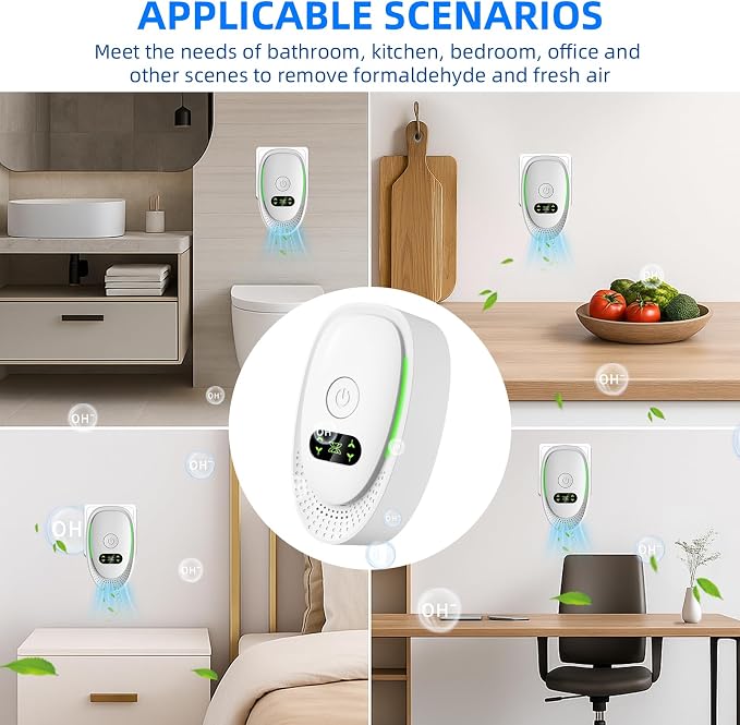 2026 Upgraded Air Ionizers for Dust Mites Smoke Pet Odor Plug in Air Purifiers - Image 8