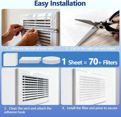 MERV 13 Cut to Fit Air Filter Material, 23 Sq Ft Polyester Filter Roll - Image 4