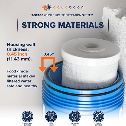 Aquaboon 2-Stage Whole House Water Filtration System - Image 5