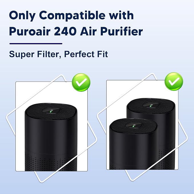 240 True HEPA 14 Pet Allergy Replacement Filter Compatible - Image 2
