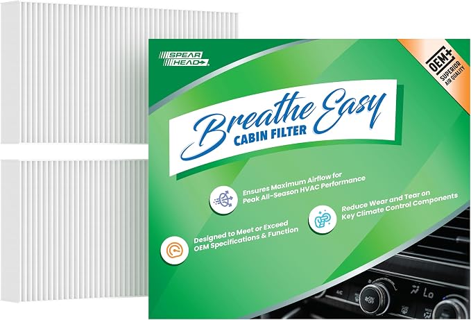 Spearhead OEM+ Particulate Breathe Easy Cabin Filter | Fits 02-06 RSX, 02-06 by SPEARHEAD