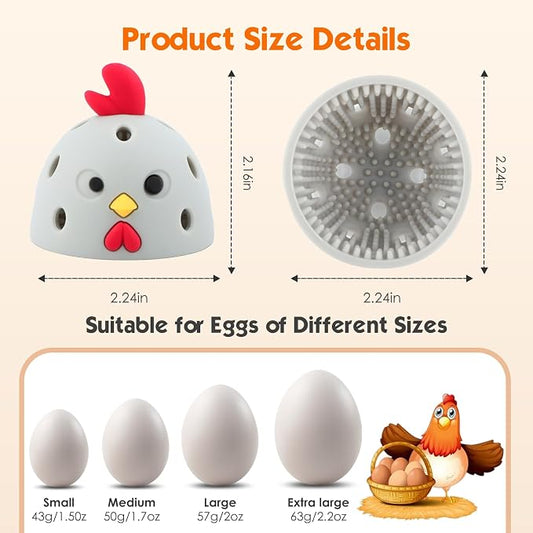 Egg Washer for Fresh Eggs, Silicone Egg Brush Cleaner, Egg Cleaner Scrubber for - Image 2