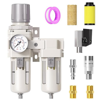 TAILONZ PNEUMATIC 0-150PSI 3/8 Inch NPT Particulate Filter+Coalescing Filter by TAILONZPNEUMATIC