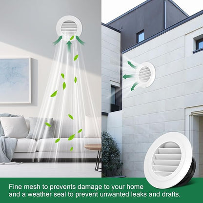 Soffit Vents 4 Inch, Round Exhaust Air Vent Cover - Image 7