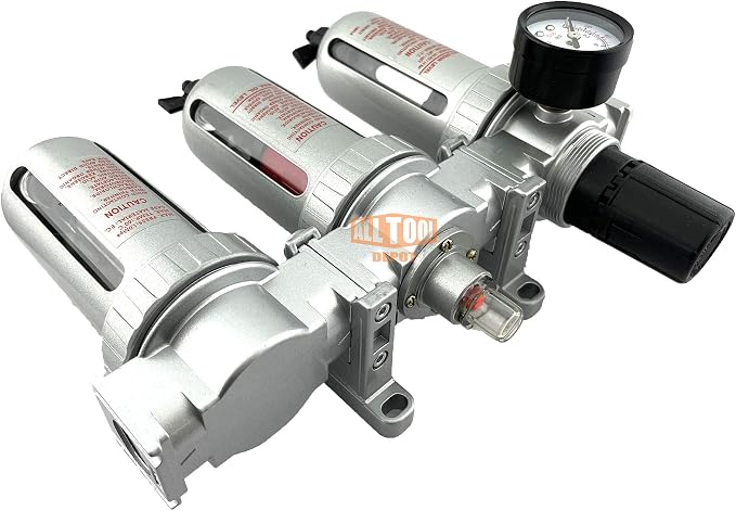 3/8" NPT MID FLOW Filter Regulator Coalescing Desiccant Dryer System - Image 7