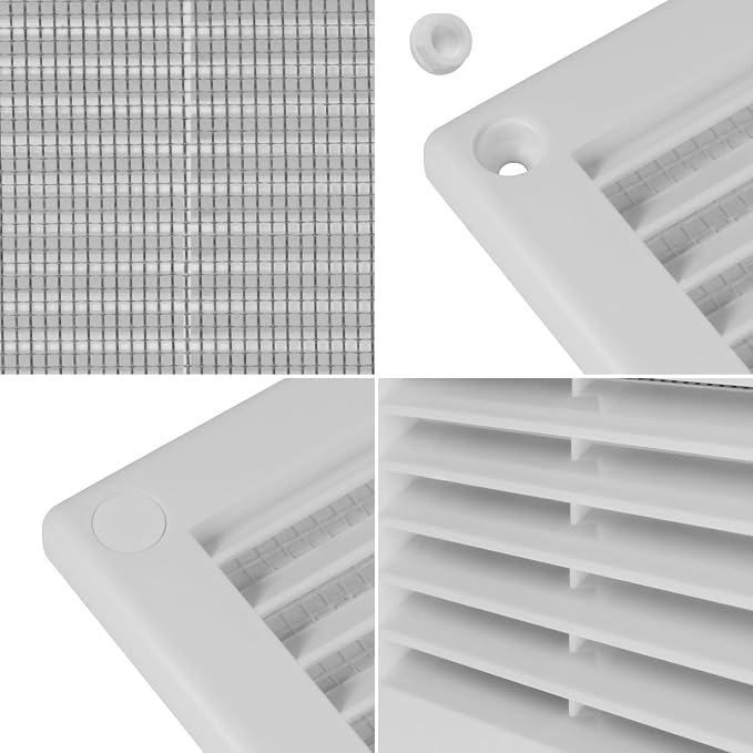 Repa Market 4 x 4 Inch White Square Air Vent Cover - Image 7
