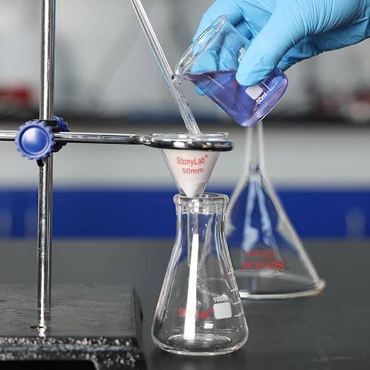 StonyLab Quantitative Filter Paper Circles, 74mm Diameter Cellulose Filter Paper - Image 7