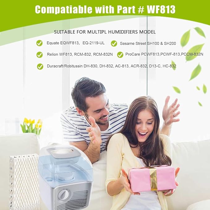 8 Pack WF813 Humidifier Filters Wick Replacement Compatible - Image 2