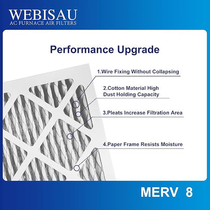 10x10x1 Air Filter MERV 8 MPR 600 4Pack Furnace Filters Pleated HVAC AC Furnace - Image 5