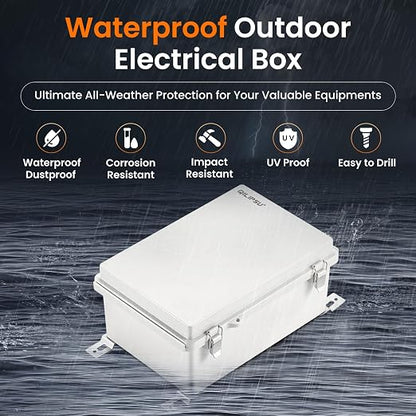 QILIPSU Waterproof Junction Box IP67 Outdoor Plastic Electrical Project - Image 2