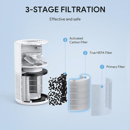 Air Purifiers for Bedroom, FULMINARE H13 True HEPA Air Filter, Quiet Air Cleaner - Image 3