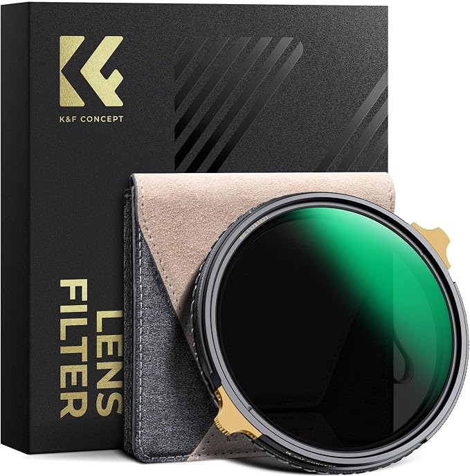 K&F CONCEPT 67mm Variable ND2-32 ND Lens Filter & Circular Polarizing Filter by KFCONCEPT