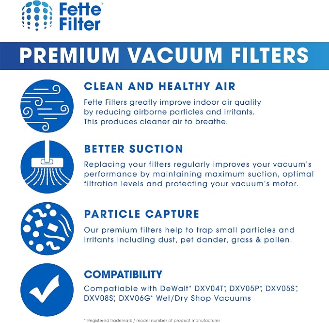 Fette Filter - DXVC4003 Premium HEPA Cartridge Filter Replacement Compatible - - Image 7