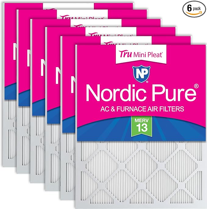 Nordic Pure 18x20x1 Tru Mini Pleat MERV 13 AC Furnace Air Filters – 2.5X More by NordicPure