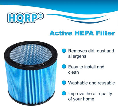 HQRP High Efficiency H13 HEPA Cartridge Filter 2-pack Replacement - Image 3