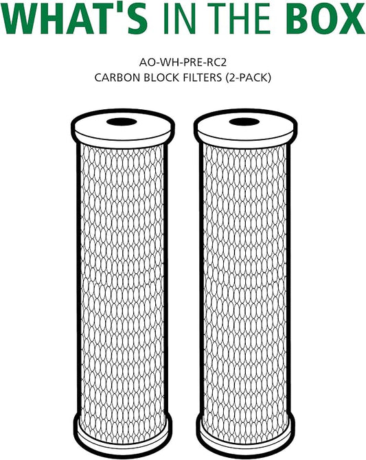 AO Smith 2.5"x10" 5 Micron Carbon Block Sediment Water Filter Replacement - Image 2